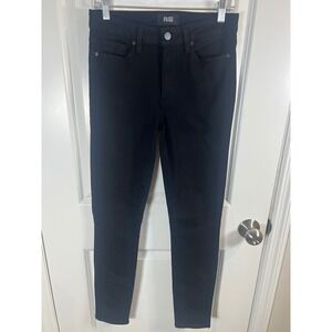 Paige Womens Skinny Jeans Solid Black Size 27‎